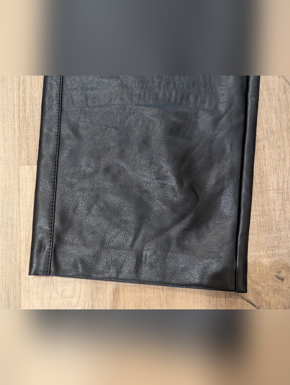 Dex Black Faux Leather Straight Leg Pants - Picture 7 of 8